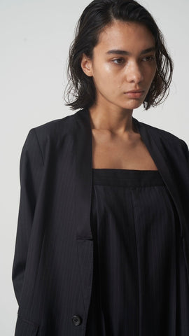 Boutique Ordinary <br> Notched Collar-less Jacket