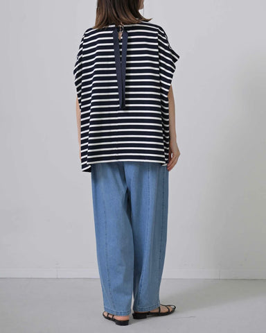 Herencia<br>バックリボンボーダーカットソー