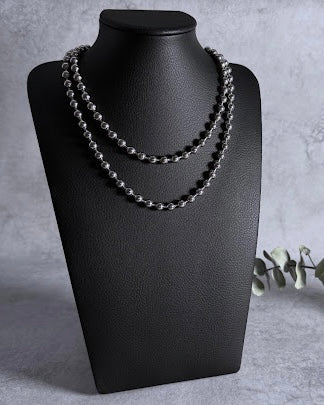 charmaer<br> ロングボールチェーンネックレス