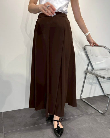 cafune<br>マットストレッチジョーゼットタッグスカート