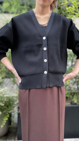 cafune<br>Vネックリブカーディガン