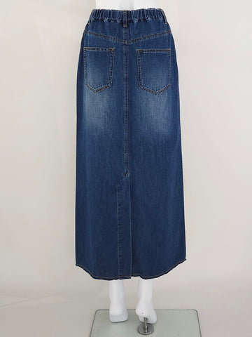 Boutique Ordinary<br>Sleek Denim Pencil Skirt