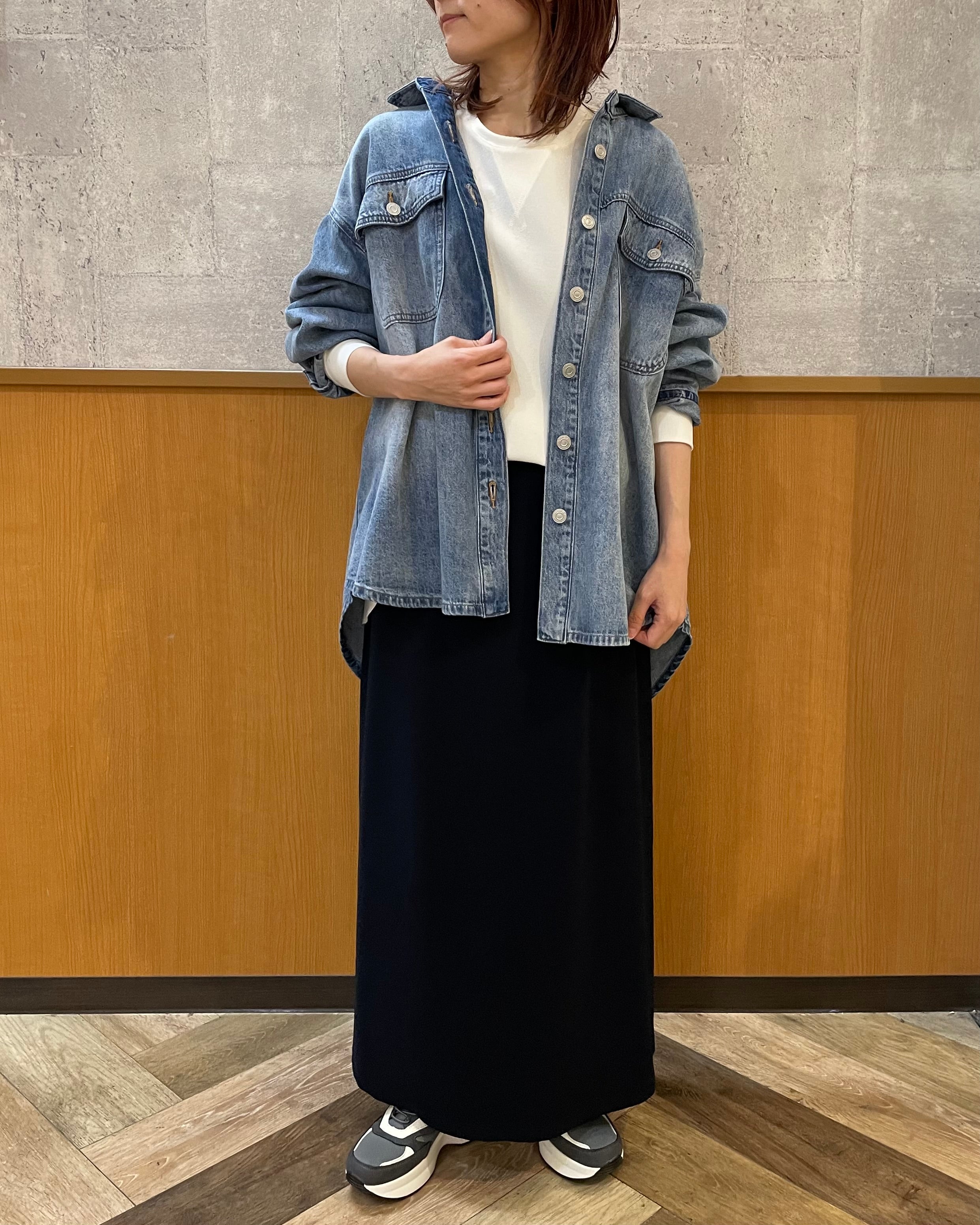 9月7日ライブ<br> cafune オーバーシャツ風デニム