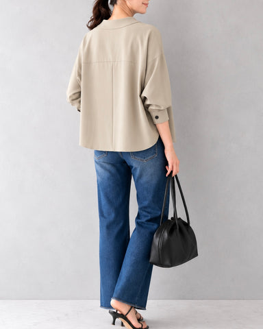 7月17日ライブcafune<br>drape washer shirt cardigan
