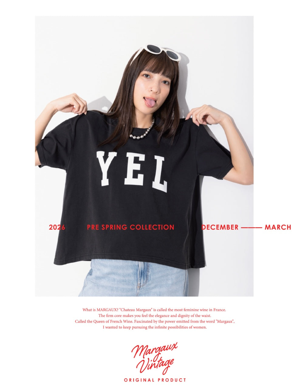 Margaux Vintage<br>YEL Tシャツ