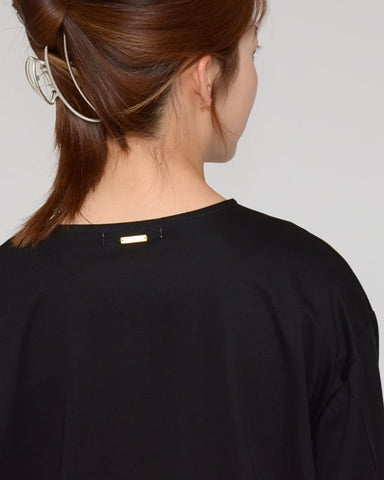 Praia<br> プレミアムシルケット・シャーリングスリーブプルオーバー