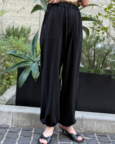 cafune<br> mat stretch georgette baker pants