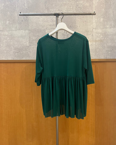 CYAN TOKYO<br> バックギャザーチュールTOPS（ハーフスリーブ）