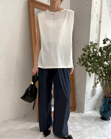 cafune<br>サイドスリットノースリーブ