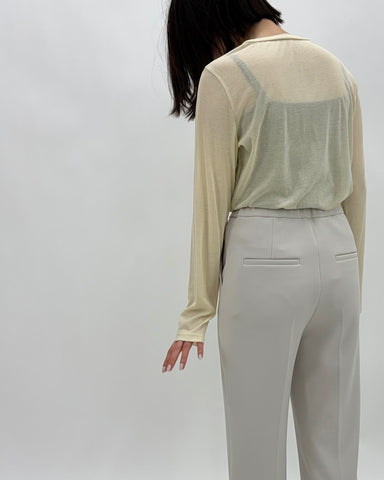 cafune<br> cotton gauze slit sleeve tops