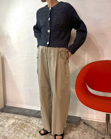 3月8日ライブ cafune<br> cotton cupra cargo easy pants