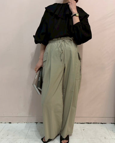 3月8日ライブ cafune<br> cotton cupra cargo easy pants