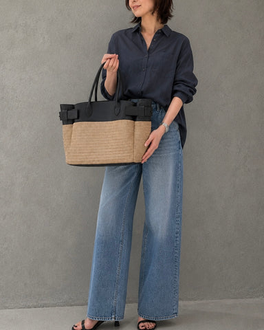 Medel<br>leather combi tote bag