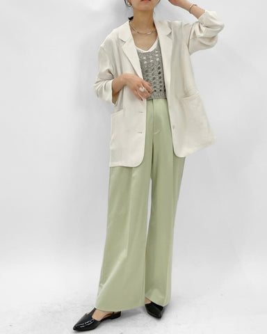 cafune<br> acetate twill tailored jacket