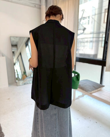 3月8日ライブ cafune<br> tweed like mesh double gilet