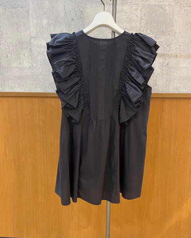 8月3日ライブ<br> cafune frill sleeve pintuck blouse