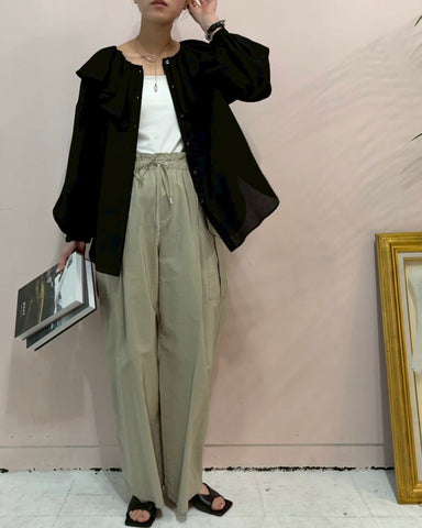 3月8日ライブ cafune<br> cotton cupra cargo easy pants