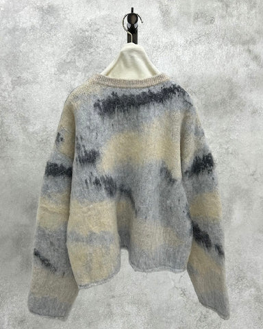ayane予約<br>配色シャギーニット