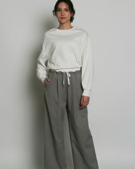 SUGAR ROSE<br> ダブルウエストタックパンツ