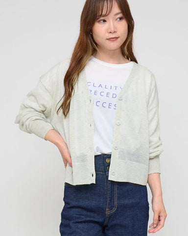 Praia<br> ラメニット ショートカーディガン