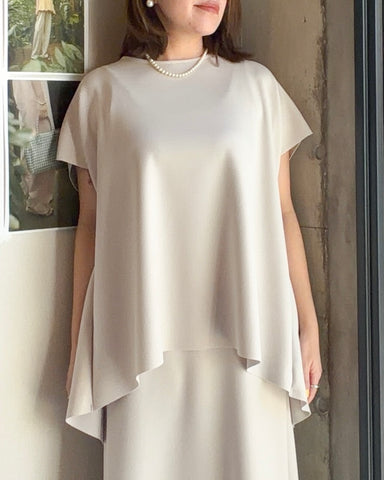 RILATO<br> 【Ceremony】アクアバックタックブラウス