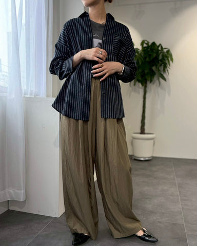 cafune<br>コットンナイロンワイドイージーパンツ