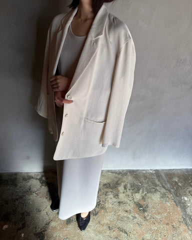 cafune<br> acetate twill tailored jacket