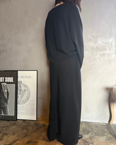 8月1日ライブ<br> cafune mat stretch georgette wide easy pants