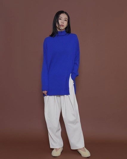 CYAN TOKYOご予約<br>アシメスリットオーバータートル