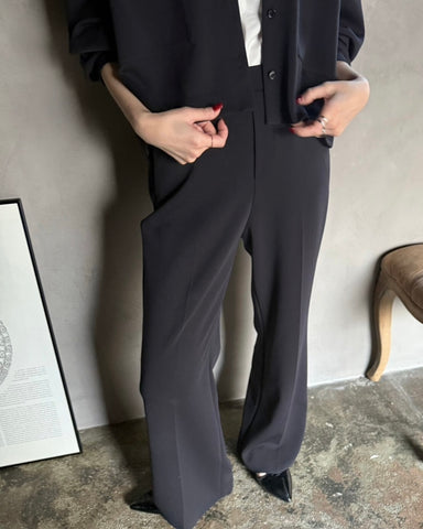 cafune<br> double knit flare pants