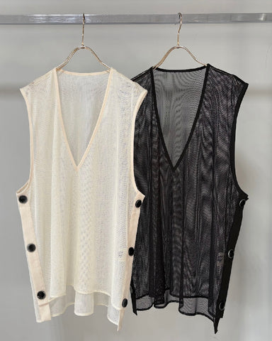 Margaux Vintage<br>メッシュサイドボタンベスト