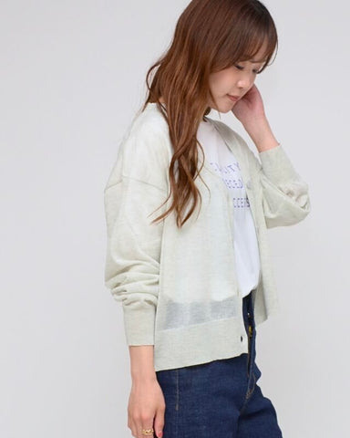 Praia<br> ラメニット ショートカーディガン