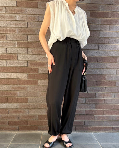 cafune<br> mat stretch georgette baker pants