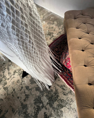 cafune<br> knit fringe wrap skirt