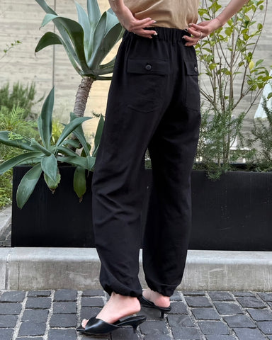 cafune<br> mat stretch georgette baker pants