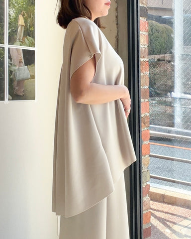 RILATO<br> 【Ceremony】アクアバックタックブラウス