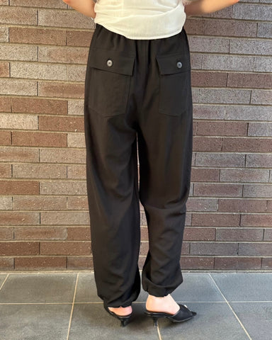 cafune<br> mat stretch georgette baker pants