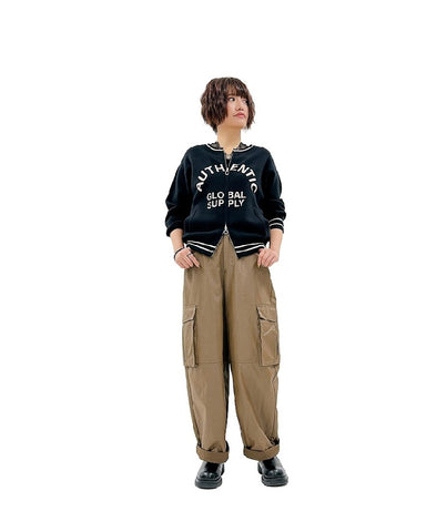 ayane<br>ロゴジップアップニットブルゾン