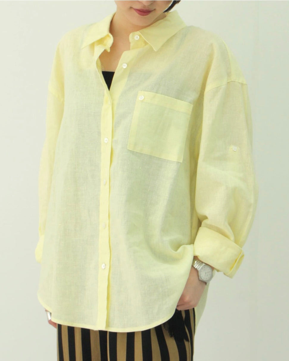4月29日ライブ <br> Herencia Linen button shirt