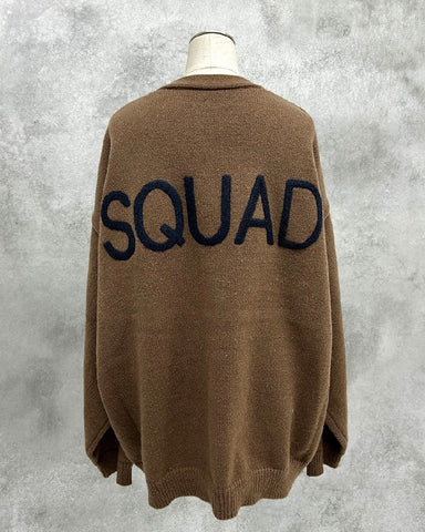 ayane予約<br>ロゴ刺繍ニットカーディガン