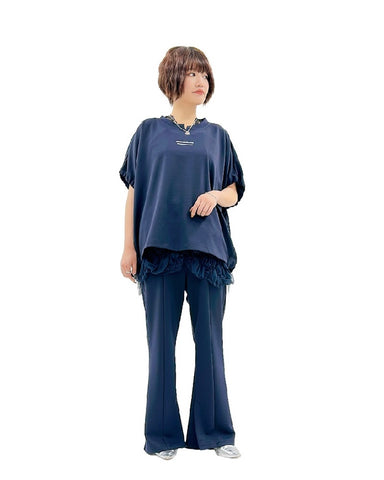 ayane<br>ポリエステルポンチフレアパンツ