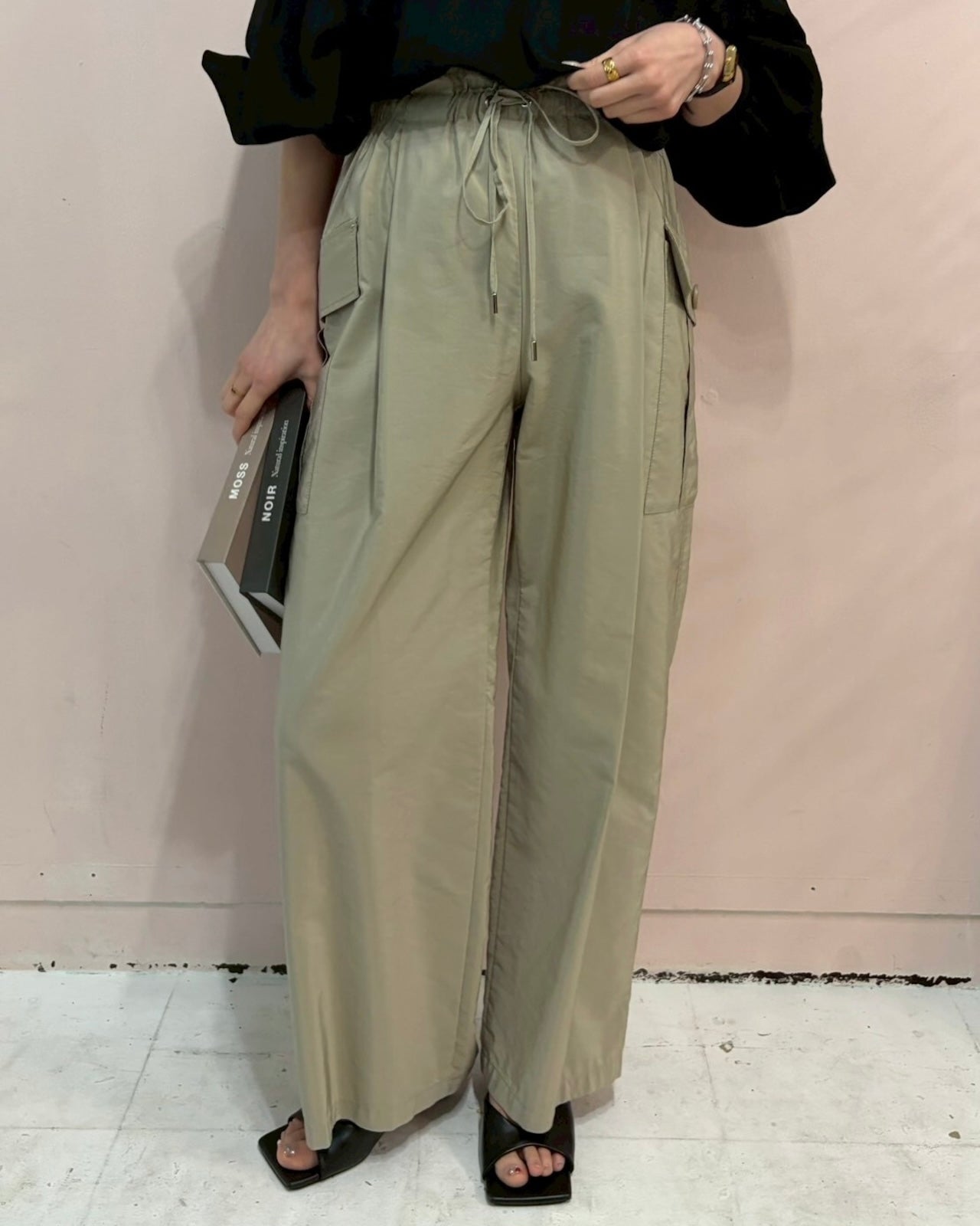3月8日ライブ cafune<br> cotton cupra cargo easy pants