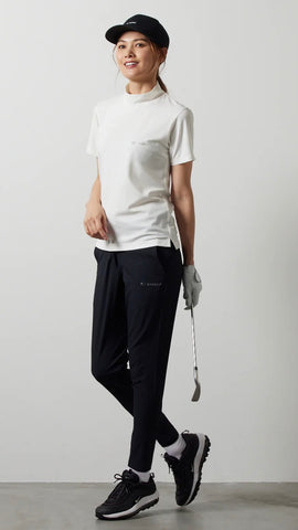 BANDEL<br> WOMENS BASIC COOLTECH S/S MOCK NECK SHIRTS