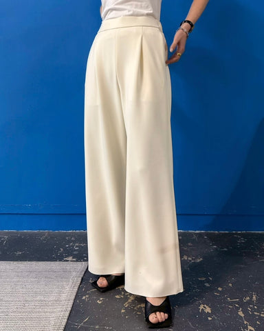 cafune<br> double knit easy wide pants