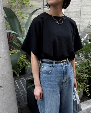 cafune<br> mat stretch georgette relax pullover