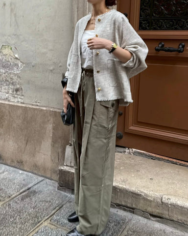 3月8日ライブ cafune<br> cotton cupra cargo easy pants