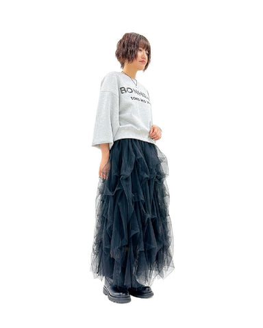 ayane<br>タックチュールロングスカート