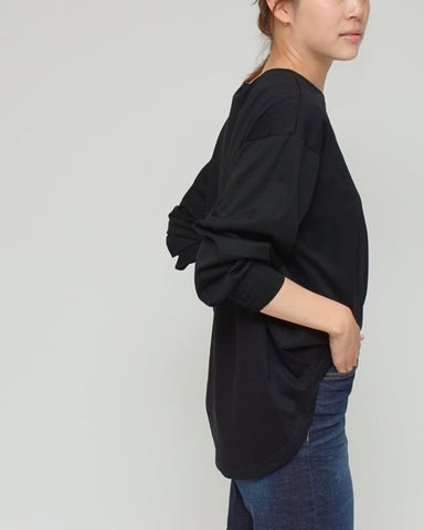 Praia<br> プレミアムシルケット・シャーリングスリーブプルオーバー