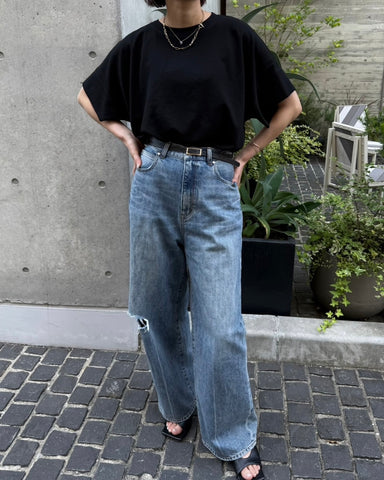 cafune<br> mat stretch georgette relax pullover