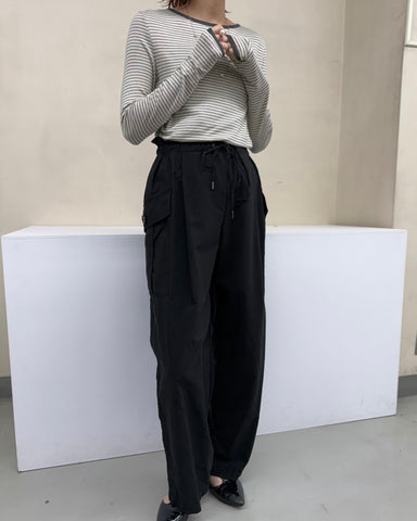 3月8日ライブ cafune<br> cotton cupra cargo easy pants